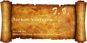 Torkos Violetta névjegykártya